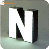 Neon Zentgraf Einzelbuchstaben Profil 5 Nachtwirkung